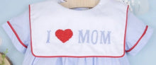 Load image into Gallery viewer, I Love Mom Embroidery Boy Bubble - Image #2
