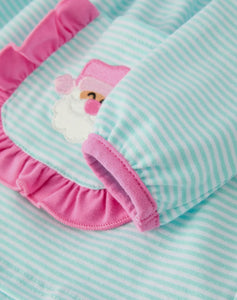 Holiday Fun Set: Striped Top with Santa Pockets