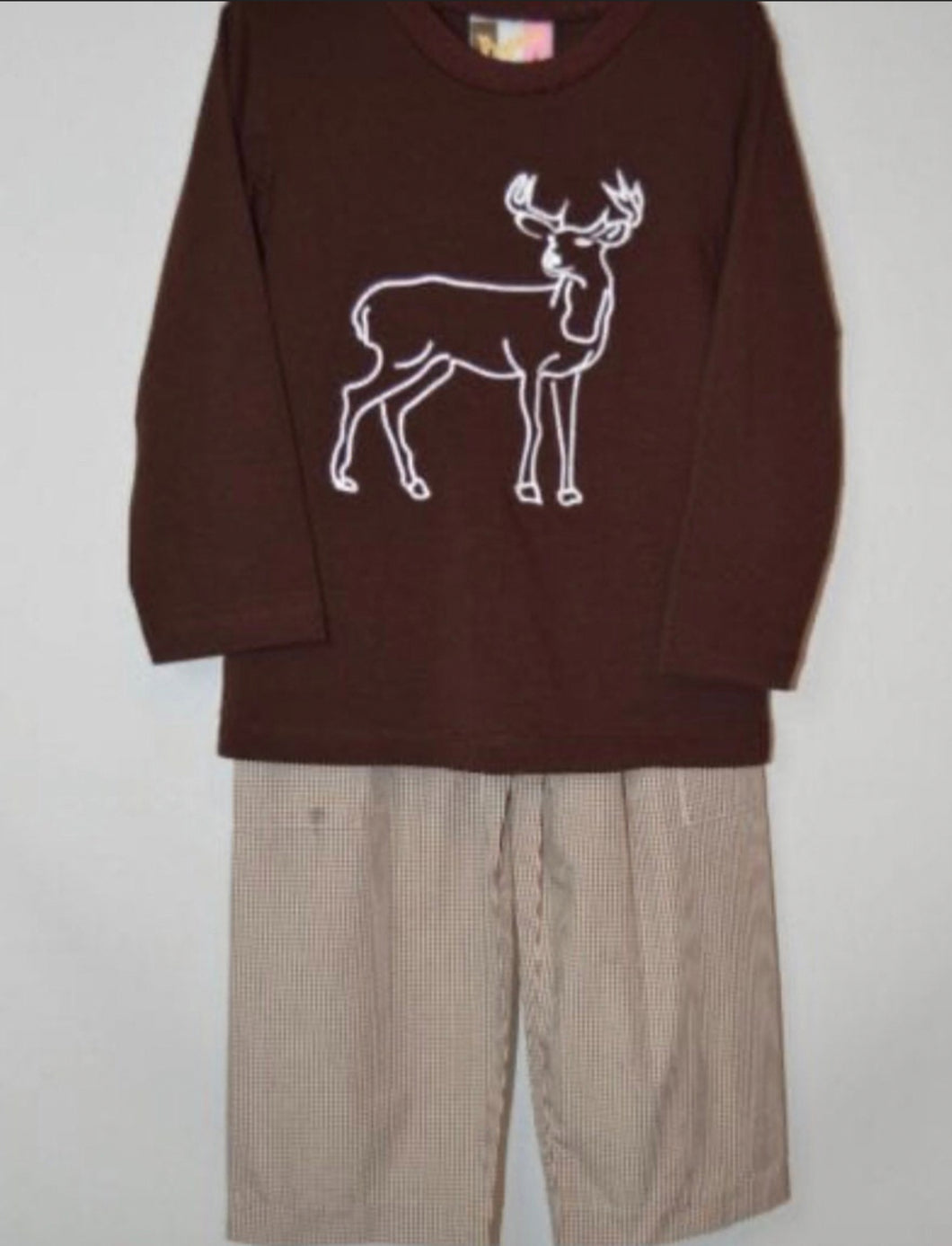 Banana Split Boy Deer Pant Set