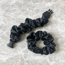 Load image into Gallery viewer, Buckle Scrunchie - Neutral Colors - No Snagging, No Tangles
