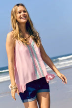 Load image into Gallery viewer, PRINTED SLEEVELESS RUFFLE TANK TOP - Image #18
