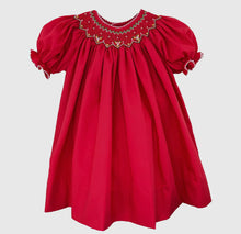 Load image into Gallery viewer, Holiday Bishop Smocked Dress
