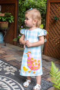 Mud Pie Baby Girl Chicken Tshirt Dress