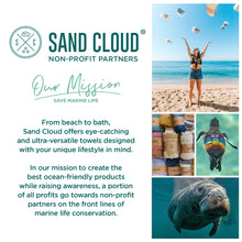 Load image into Gallery viewer, Sand Cloud Extra Large Turkish Beach Towel - Sand Free - 100% Organic Turkish Cotton Yarn - Quick Dry Towel for Beach, Picnic, Blanket or Bath - As Seen on Shark Tank - Marine Life (Prism Turtles XL)
