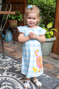 Mud Pie Baby Girl Chicken Tshirt Dress