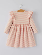 Load image into Gallery viewer, Christmas Tree Smocked Embroidery Stripe Baby Girls Dress-Ships 10/15
