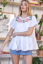 Load image into Gallery viewer, Solid Flared Short Sleeve Top - Image #7
