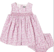 Load image into Gallery viewer, Pink Smocked Liberty Dress - Image #1
