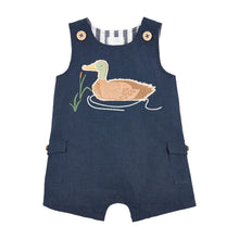 Load image into Gallery viewer, Mud Pie Baby Boy Navy Duck Jonjon; 3-6 Months
