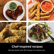 Load image into Gallery viewer, Ninja Air Fryer, Roast, Bake, Air Fry, Roast, Broil, Reheats, &amp; Dehydrates, 4-in-1, Fries, Frozen Food, Veggies, and Juicy Meat, Less Oil, Easy Meals, Healthy Meals, Compact, 4 QT, Grey, AF101
