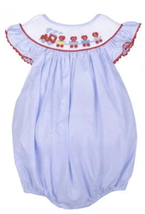 Train of Love Smocked Baby Bubble - Image #1