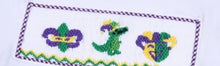 Load image into Gallery viewer, Mardi Gras Hand Smocked Short Set - Image #2
