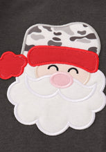 Load image into Gallery viewer, Camouflage christmas santa claus applique boy romper
