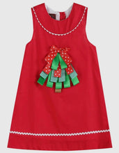 Load image into Gallery viewer, Ribbon Christmas Tree Yoke Dress - Image #1
