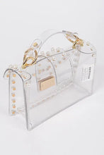 Load image into Gallery viewer, Pearl Studs Transparent Statdium Clear Bag - Image #5
