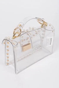 Pearl Studs Transparent Statdium Clear Bag - Image #5