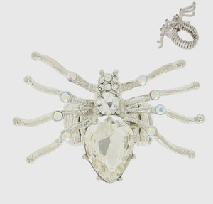 Halloween Jeweled Spider Stretch Ring