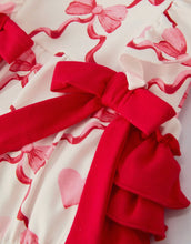 Load image into Gallery viewer, Girls Valentine Romper with Heart Print and Bowknot Design-Ships 11/20
