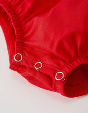 Load image into Gallery viewer, Christmas Baby Romper: Adorable Green Christmas Tree Embroidery
