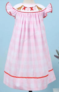 XOXO Valentines Hand Smocked Bishop Dress - Image #6