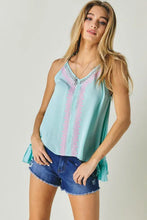 Load image into Gallery viewer, PRINTED SLEEVELESS RUFFLE TANK TOP - Image #2
