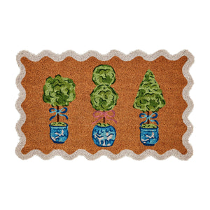 Mud Pie Topiary Doormat; 18" x 29"