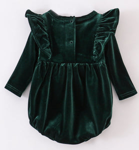 Premium Forest velvet ruffle bubble