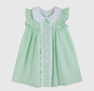 Green Seersucker Easter Bunny
Ruffle Dress