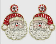 Santa Beaded Earrings