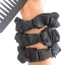 Load image into Gallery viewer, Buckle Scrunchie - Neutral Colors - No Snagging, No Tangles
