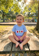 Back to School Smocked Shorts Set