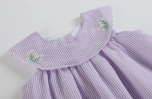 Lavender Fuzzy Chick and Flowers
Collared Dress