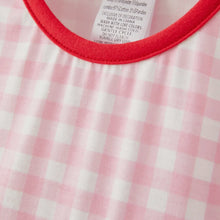 Load image into Gallery viewer, Girls Valentine&#39;s Day Heart Applique
Plaid Outfits Set-Ships 11/20
