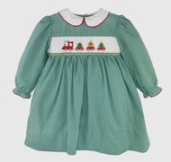 Christmas Train Dress with Hand
Picture Smocking