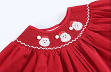 Load image into Gallery viewer, Red Santa Smock Playsuit
