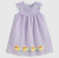 Lavender Fuzzy Chick and Flowers
Collared Dress