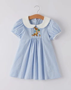 Preorder-Blue Rabbit Embroidery
Plaid Baby Collar Dress-Ships 10/25