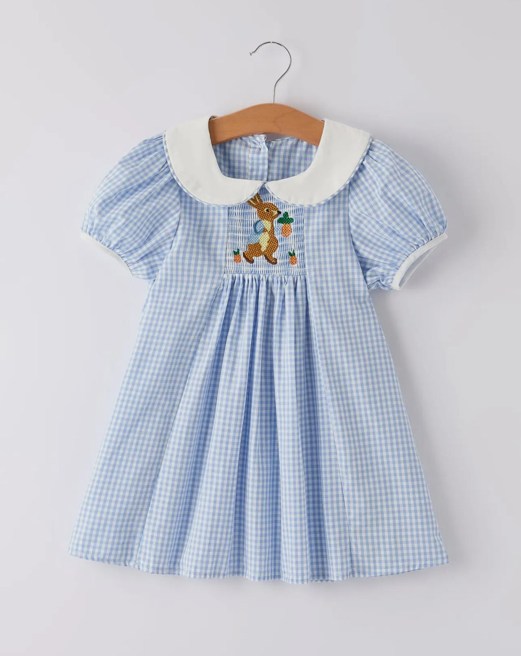 Preorder-Blue Rabbit Embroidery
Plaid Baby Collar Dress-Ships 10/25
