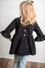 Load image into Gallery viewer, Black Ruffle Shirt
