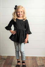 Load image into Gallery viewer, Black Ruffle Shirt
