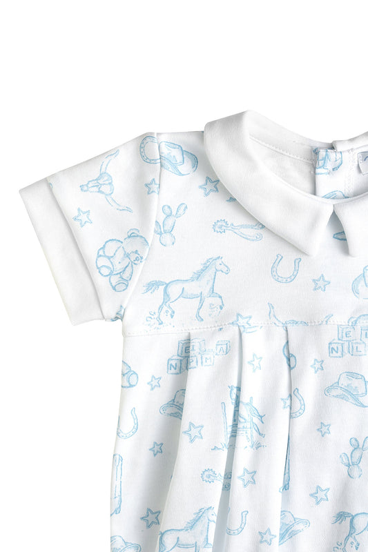 Blue Lone Star Toile Bubble