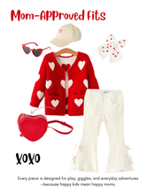 Load image into Gallery viewer, Fall Christmas Charming White Denim Pants with Cute Bows
