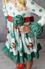 Load image into Gallery viewer, Moose Christmas Dress-size10
