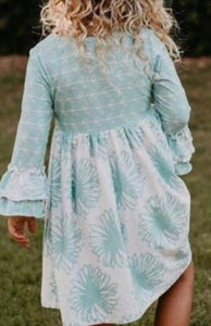 Light Teal Twirl Dress-size 12