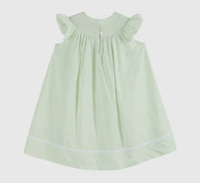 Load image into Gallery viewer, Honeydew Green Bunny Smocked
Bishop Dress
