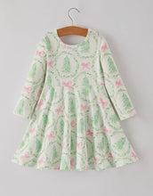 Load image into Gallery viewer, Festive Christmas Tree &amp; Wreath
Girls Dress-Ships 10/15

