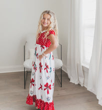 Load image into Gallery viewer, Christmas Bow Lounge Gown
