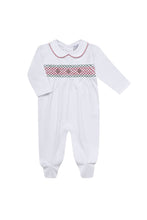 Load image into Gallery viewer, Christmas Smocked Footie
