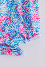 Load image into Gallery viewer, Crab Walk Ruffle Cross Back Romper
