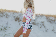 Load image into Gallery viewer, Cleo Flamingo 2 Piece Swimsuit
